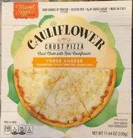 Mängden socker i Cauliflower Crust Pizza Three cheese