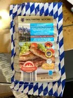 Mängden socker i Uncured Nuremberg Bratwurst