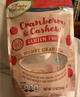 Mängden socker i Cranberry & cashew honey granola