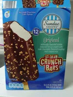 Mängden socker i Ice cream crunch bara