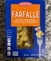 Mängden socker i Farfalle