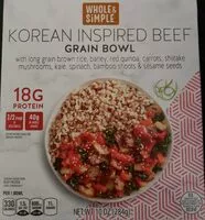 Mängden socker i Korean Inspired Beef - Grain Bowl