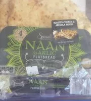 Mängden socker i Naan garlic flatbread