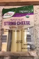 Mängden socker i String cheese