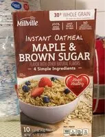 Mängden socker i Instand Oatmeal Maple & Broan sugar