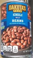 Mängden socker i Chilli beans mild