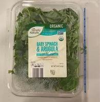 Mängden socker i Simply Nature Baby Spinach and Arugula