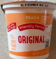 Mängden socker i Peach yogurt