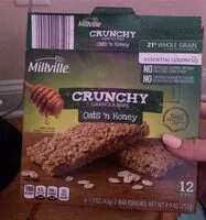 Mängden socker i Crunchy granola bars