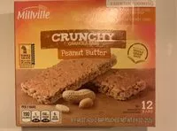 Mängden socker i Crunchy Granola Bars Peanut Butter