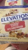 Mängden socker i Elevation cranberry almond