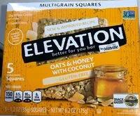 Mängden socker i Elevation Oats & Honey With Coconut Malti-grain Squares