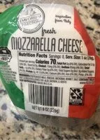 Mängden socker i Mozarella cheese