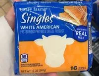 Mängden socker i Singles white American cheese