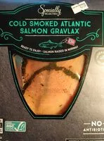 Mängden socker i Cold smoked Atlantic salmon gravlax