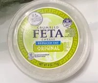 Mängden socker i Reduced Fat Crumbled Feta Cheese