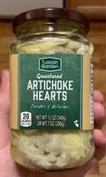 Mängden socker i quartered artichoke hearts