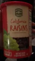 Mängden socker i California Raisins