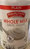 Mängden socker i Friendly Farms Whole Milk Greek Yogurt