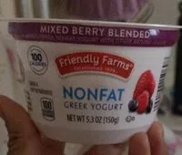 Mängden socker i Nonfat Greek Yogurt - Mixed Berry Blend