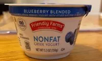 Mängden socker i Nonfat Greek Yogurt Blueberry