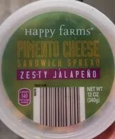 Mängden socker i Pimento cheese spread zesty jalapeno