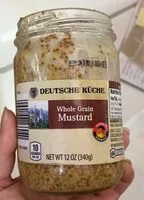 Mängden socker i Whole grain mustard