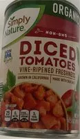 Mängden socker i Organic diced tomatoes