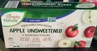 Mängden socker i Squeezable fruit blend apple unsweetened