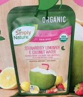 Mängden socker i Strawberry lemondae and coconut water