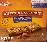 Mängden socker i Sweet&Salty Nut Chocolatey Pretzel & Almond Granola Bar