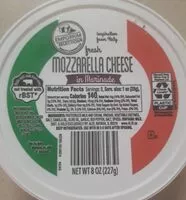 Mängden socker i Mozzarella Cheese