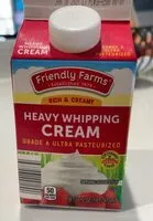 Mängden socker i Heavy whipping cream