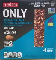 Mängden socker i Nuts & Sea Salt with Dark Chocolate Nut Bar