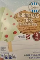 Mängden socker i Christmas tree ice cream pops