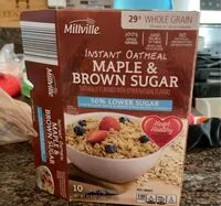 Mängden socker i Instant oatmeal maple & brown sugar