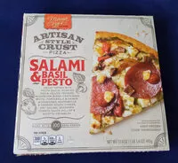 Mängden socker i Artisan Style Crust Pizza - Salami & Basil Pesto