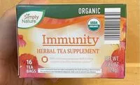 Mängden socker i Immunity herbal tea supplement