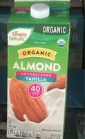 Mängden socker i Organic almond milk
