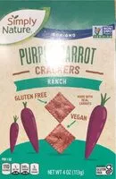 Mängden socker i purple carrot crackers