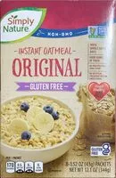 Mängden socker i Gluten free instant oatmeal