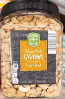 Mängden socker i Deluxe Whole Cashews Unsalted