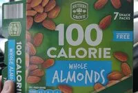 Mängden socker i Whole almonds
