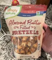 Mängden socker i Almond butter filled pretzels