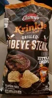 Mängden socker i Krinkle Cut Grilled Ribeye Steak Flavored Kettle Chips