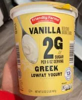 Mängden socker i Vanilla Greek Lowfat Yogurt