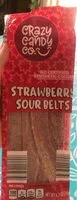 Mängden socker i Strawberry sour belts