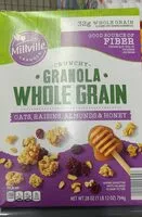 Mängden socker i Granola whole grain