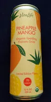 Mängden socker i Pineapple Mango Organic Sparkling Probiotic Drink