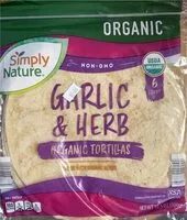 Mängden socker i Garlic and Herb organic Tortillas